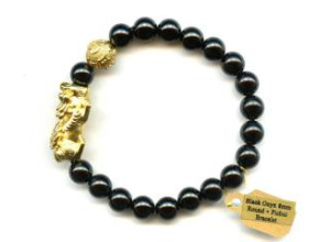 Black Onyx 8mm Round + Pichui Bracelet