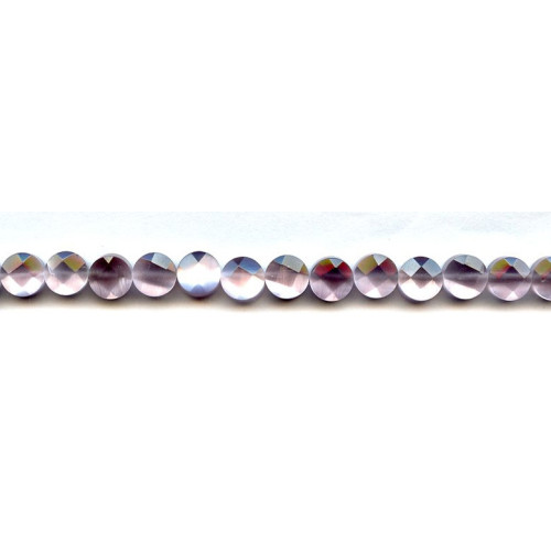 261-1016 Cat's Eye (Syn.) <br>8mm Faceted Coin