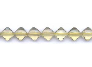 Lemon Quartz 12x12 Faceted Diamond