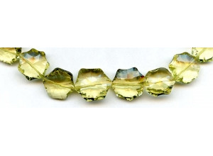 Lemon Quartz 10-15x Faceted Hexagon