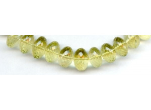 Lemon Quartz 12-15mm Faceted Rondell