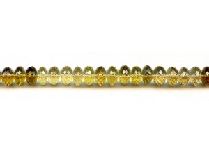 Lemon Quartz 9mm Faceted Rondell