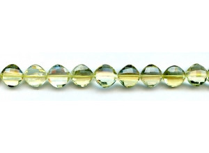 Lemon Quartz 10x10 Faceted Diamond