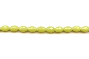 Olive Jade 7x10 Faceted Oval Rice