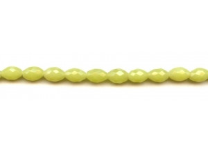 Olive Jade 7x10 Faceted Oval Rice