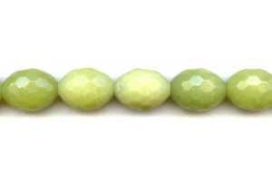 Olive Jade 16x21 Faceted Oval