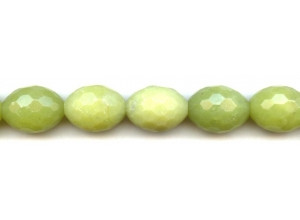 Olive Jade 16x21 Faceted Oval