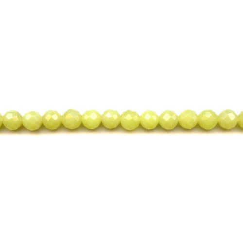 264-1190 Olive Jade <br>8mm Faceted Round