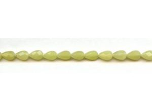 Olive Jade 6x9 Faceted Flat Pear