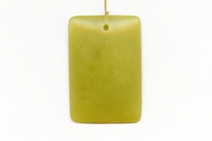 Olive Jade 50x34 Rectangle Pendant