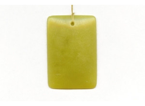 Olive Jade 50x34 Rectangle Pendant