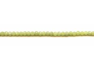 Olive Jade 4mm Faceted Round