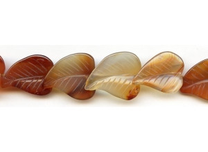 Natural Carnelian 18-22x Leaf