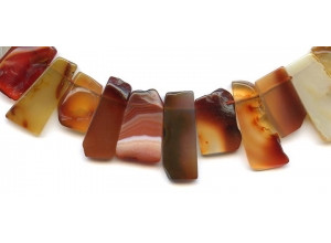 Natural Carnelian 15-30mm Slice Drop