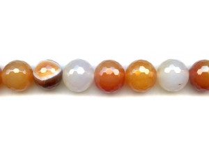 Natural Carnelian 15-16mm Faceted Round