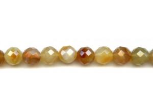 Natural Carnelian 12mm Faceted Round