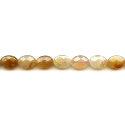 183-1020 Natural Carnelian <br>10x14 Faceted Flat Oval