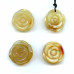 183-1059 Natural Carnelian <br>35-40mm Flower Pendant