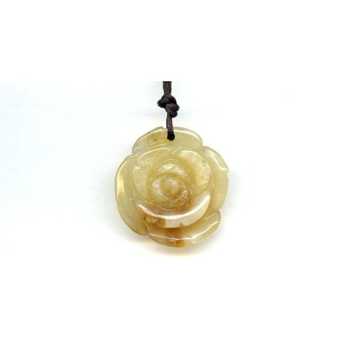 183-1059 Natural Carnelian <br>35-40mm Flower Pendant