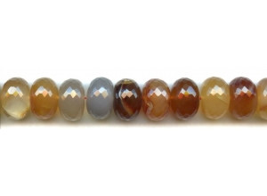 Natural Carnelian 16mm Faceted Rondell