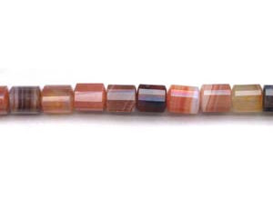 Natural Carnelian 10x12 Strip-faceted Triangle Tube