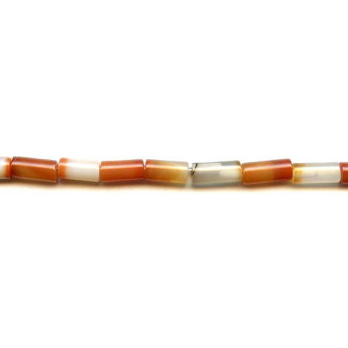 265-1134 Natural Carnelian <br>6x13 Tube