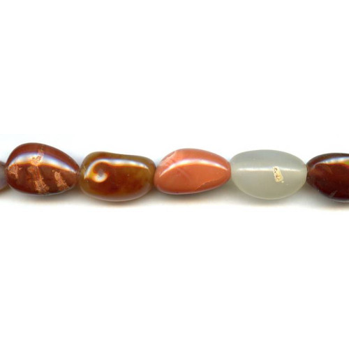 265-1137 Natural Carnelian <br>16x Tumbled Nugget