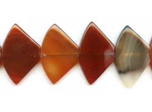 Natural Carnelian 38-40mm Flat Fan