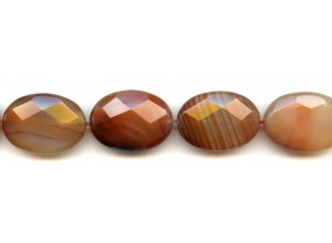 Natural Carnelian 18x25 Faceted Flat Oval