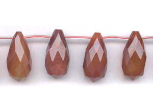 Carnelian 16x32 Teardrop Briolette