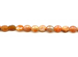 Natural Carnelian 8x10 Faceted Flat Oval