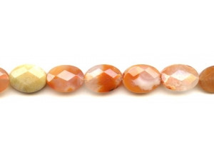 Natural Carnelian 13x18 Faceted Flat Oval