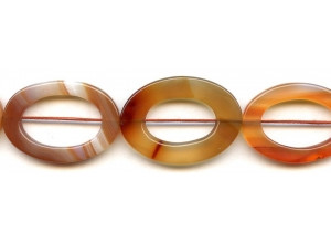 Natural Carnelian 25x35 Oval Donut