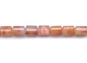 Natural Carnelian 11x14 Strip-faceted Triangle Tube