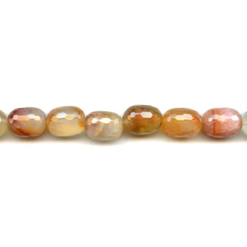 265-1298 Natural Carnelian <br>12x16 Faceted Barrel Oval