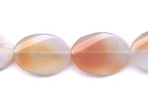 Natural Carnelian 28x40 Twisted Flat Oval