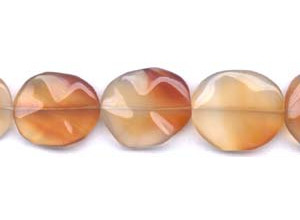 Natural Carnelian 25x30 Waved Flat Oval