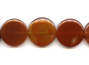 Natural Carnelian 30mm Dime