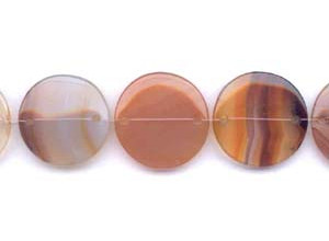 Natural Carnelian 30mm Dime