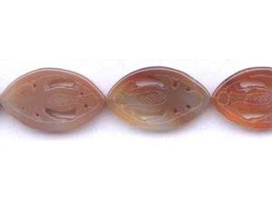 Natural Carnelian 23x38 Carved Marquise