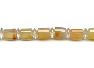 Natural Carnelian 11x15 Faceted Tri-Tube