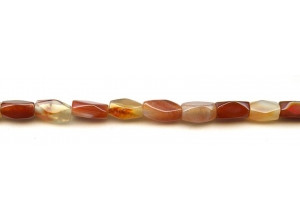 Natural Carnelian 6x10-15 Faceted Rectangle