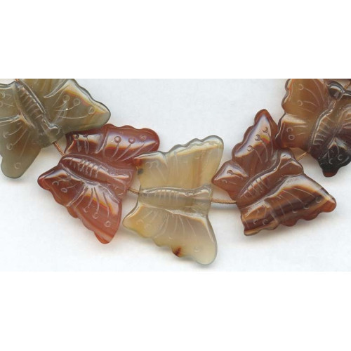 265-1477 Natural Carnelian <br>28x36 Butterfly