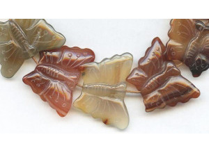 Natural Carnelian 28x36 Butterfly