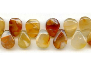 Natural Carnelian 15x20 Faceted Drop