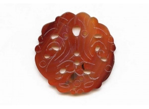 Natural Carnelian 54x Carved Pendant