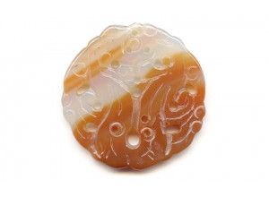 Natural Carnelian 54x Carved Pendant