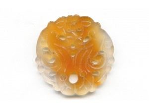 Natural Carnelian 54x Carved Pendant