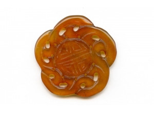 Natural Carnelian 54x Carved Pendant