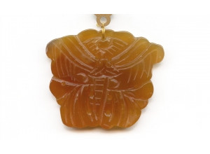 Natural Carnelian 46x56 Carved Pendant